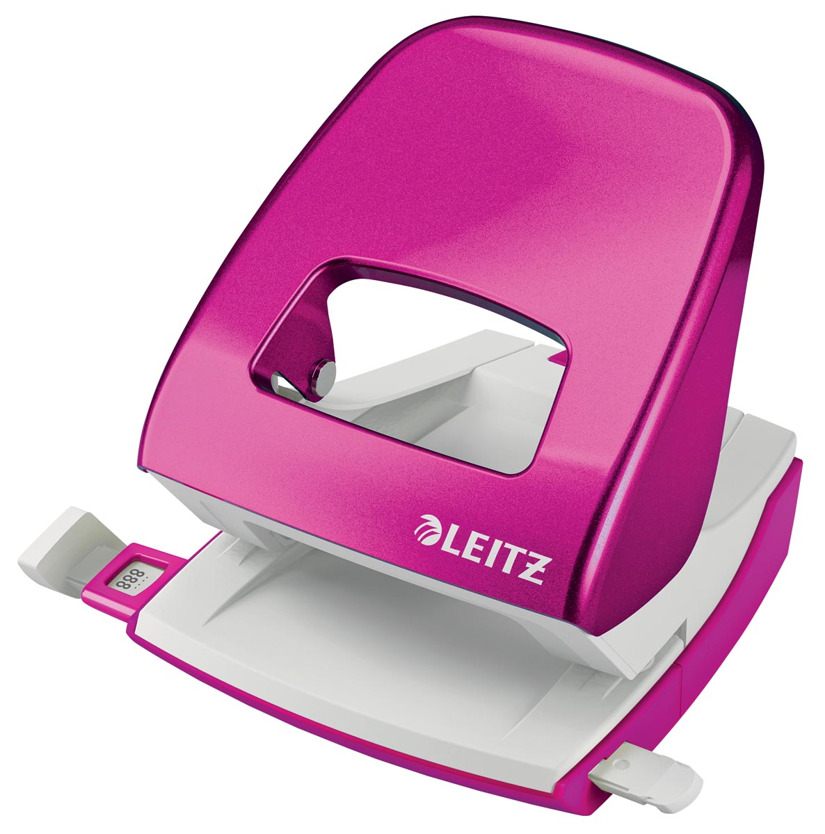 Leitz WOW 2-gaats perforator roze 30 vel