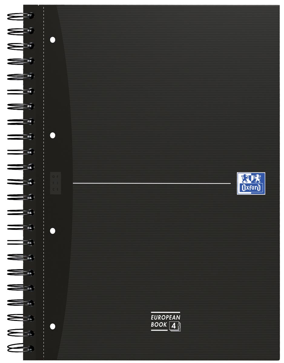Oxford Office Essentials European Book, 240 bladzijden, ft A4+, gelijnd, geassorteerde kleuren