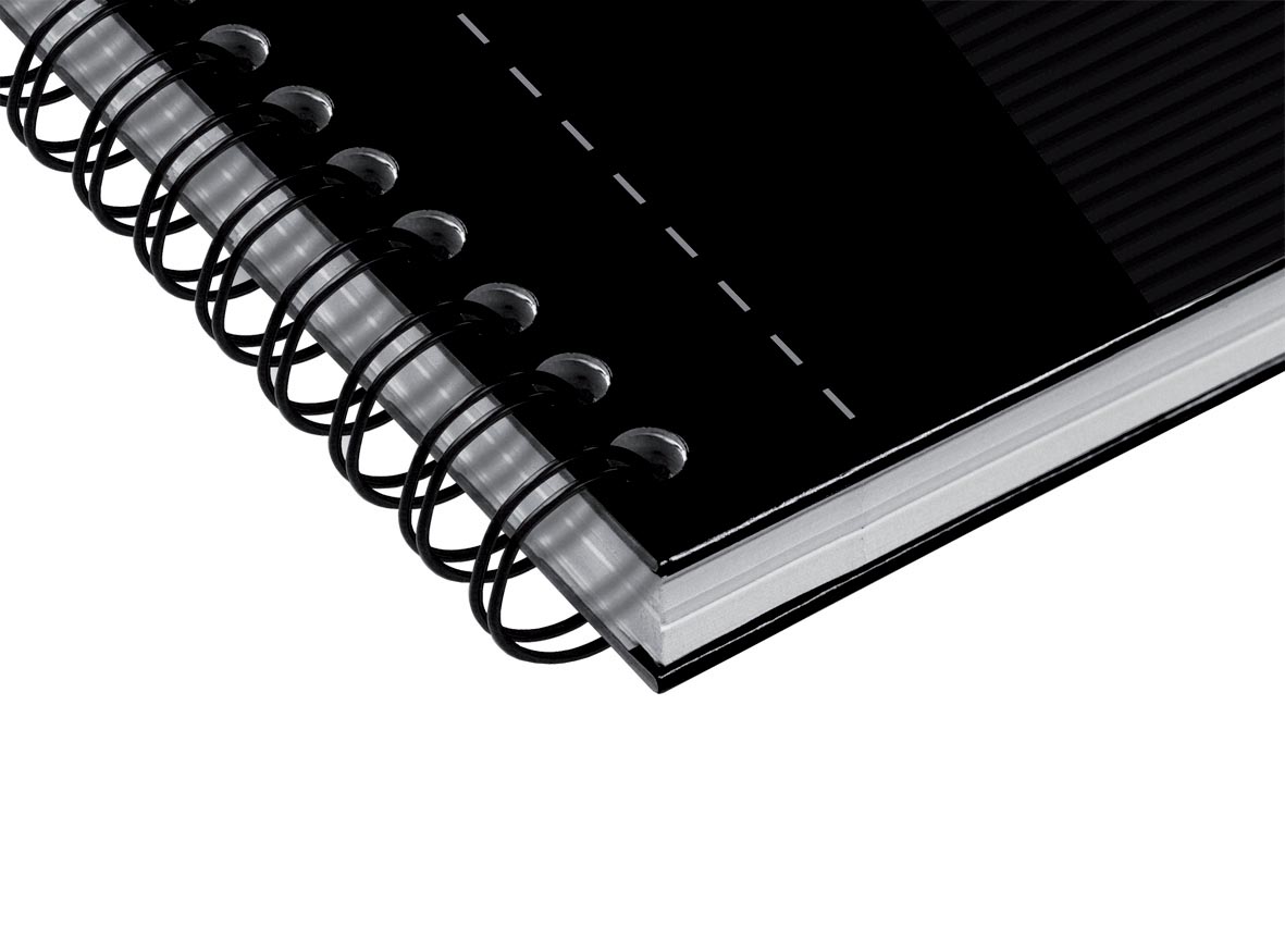 Oxford Office Essentials spiraalschrift, 180 bladzijden, ft A4, gelijnd, zwart