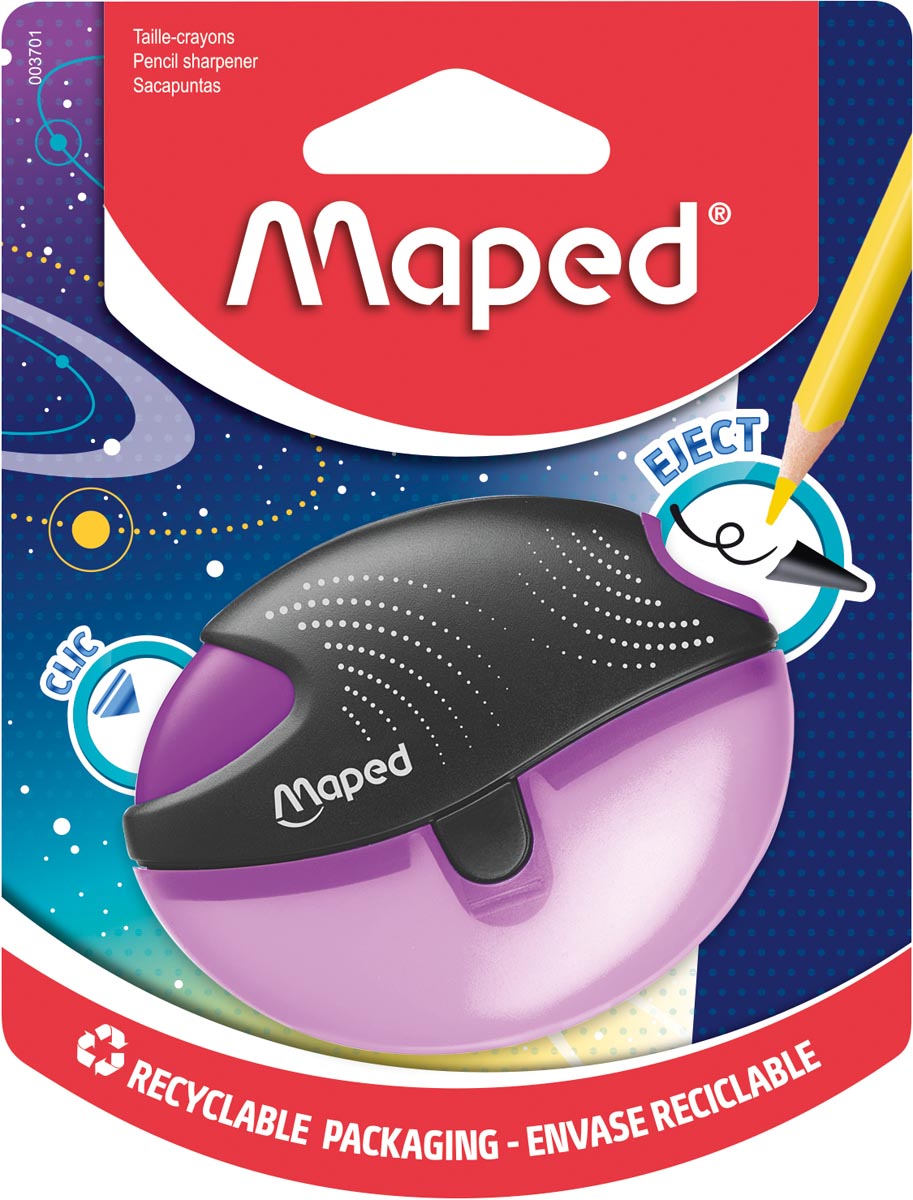 Maped Potloodslijper Galactic blauw plastic 126x92x26 mm
