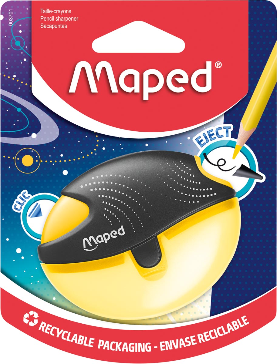 Maped Potloodslijper Galactic blauw plastic 126x92x26 mm