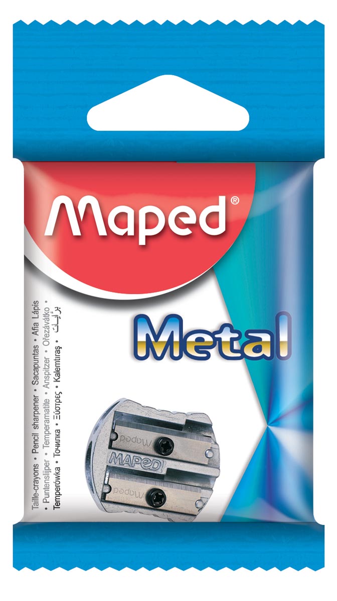 Maped Classic 2-gaats potloodslijper metaal 100x55x15 mm