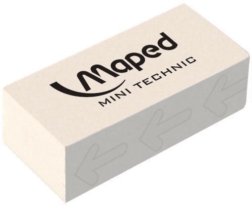 Maped gum Technic 300 mini wit plastic 40x20x13 mm