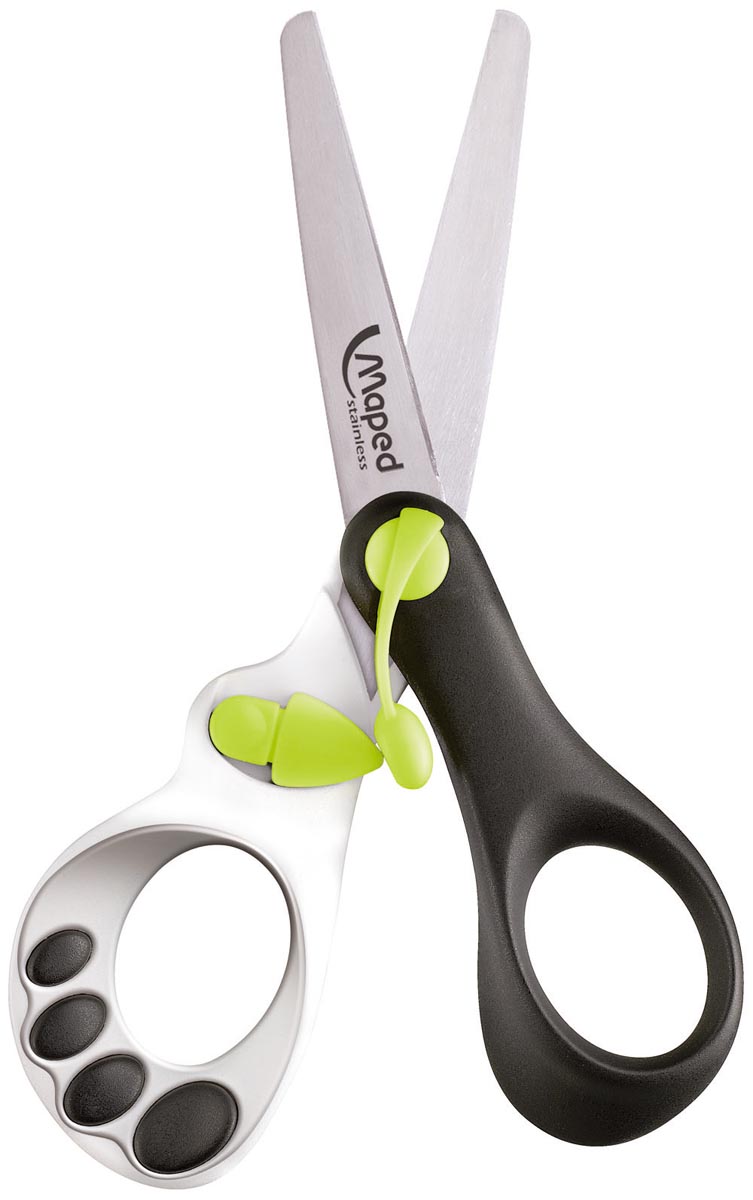 Maped kinderschaar Koopy, ft 13 cm, RVS, geassorteerde kleuren, blister van 1 stuk
