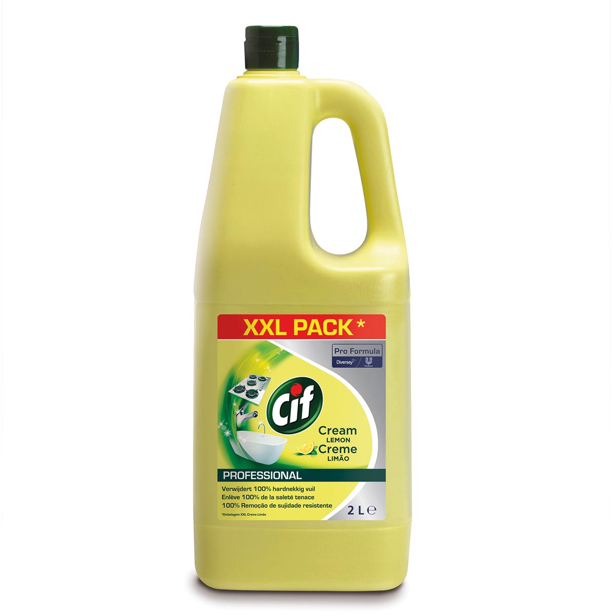 Cif schuurcrème citroen, flacon van 2 liter