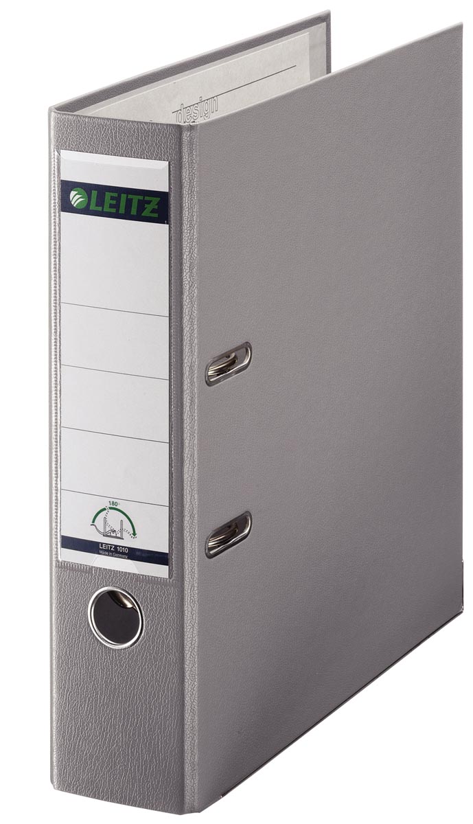Leitz 180° ordner, A4, uit PP, rug van 8 cm, grijs