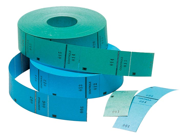 Ticketrol, 1000 tickets, blauw