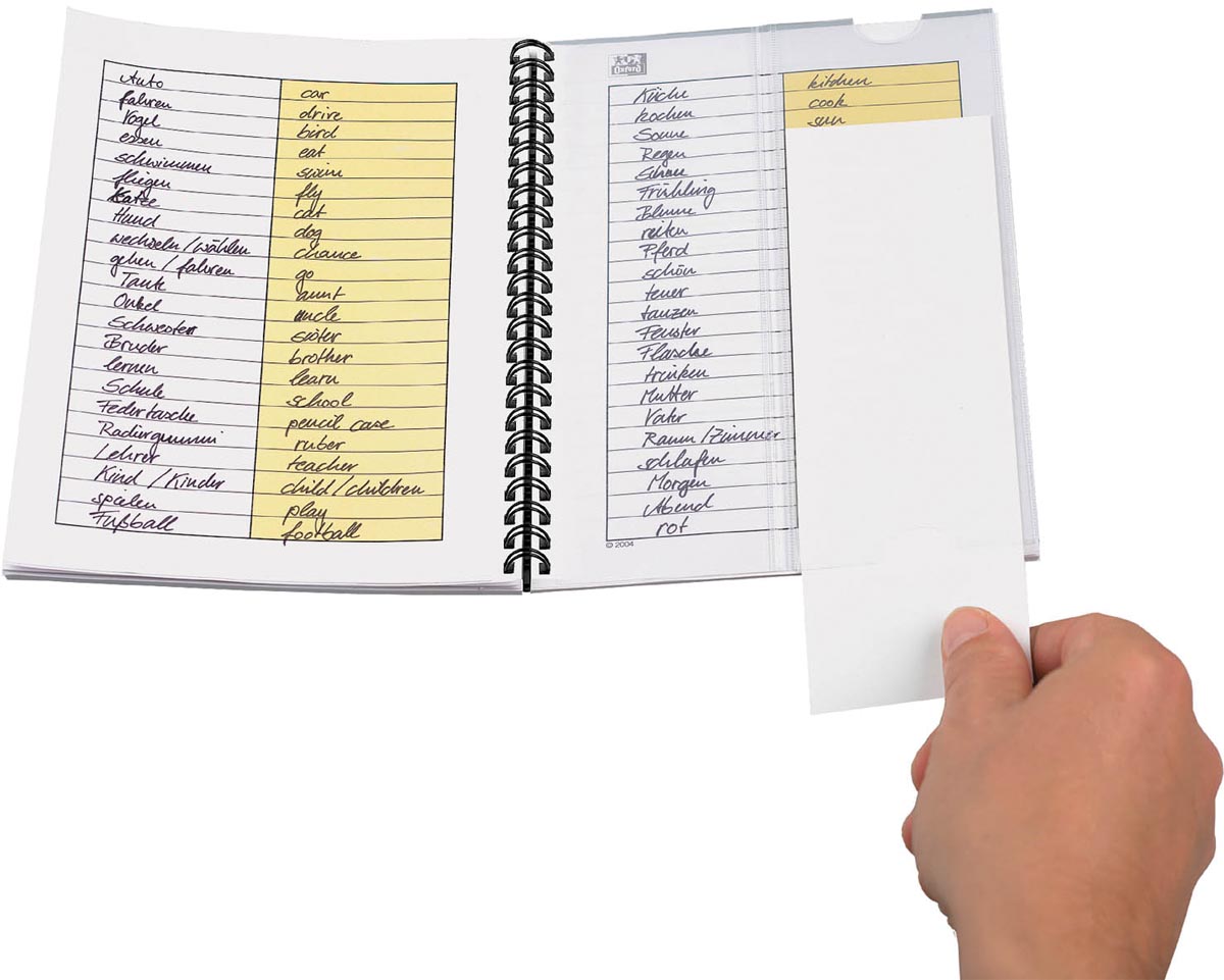 Oxford Vocabulary Coach spiraalschrift, ft A5, 48 vel, gelijnd, geassorteerde kleuren