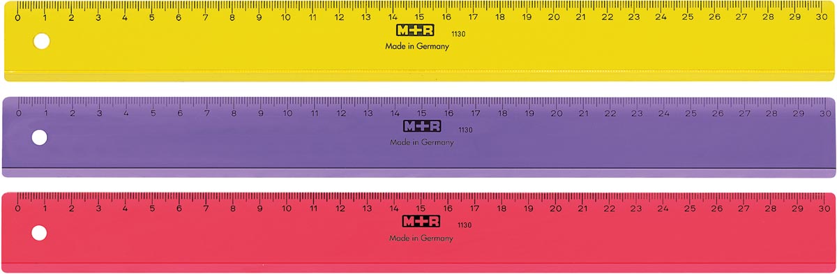 M+R lat uit plastic 30 cm geassorteerde kleuren
