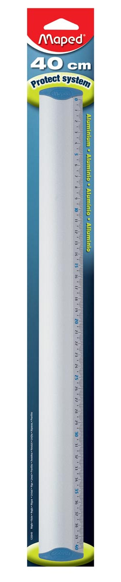 Maped lat uit geanodiseerd aluminium 40 cm