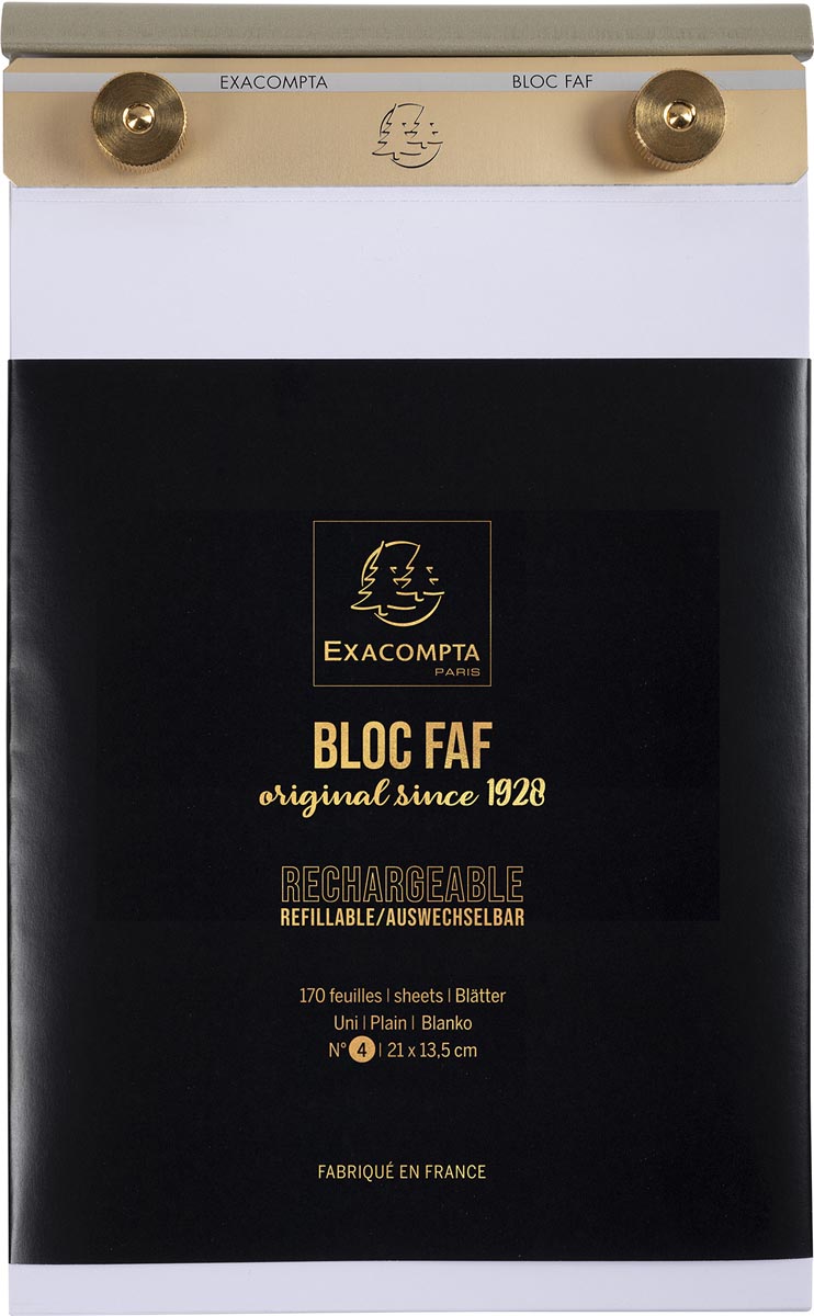 Exacompta schrijfblok FAF N°4, blanco, ft 21 x 13,5 cm