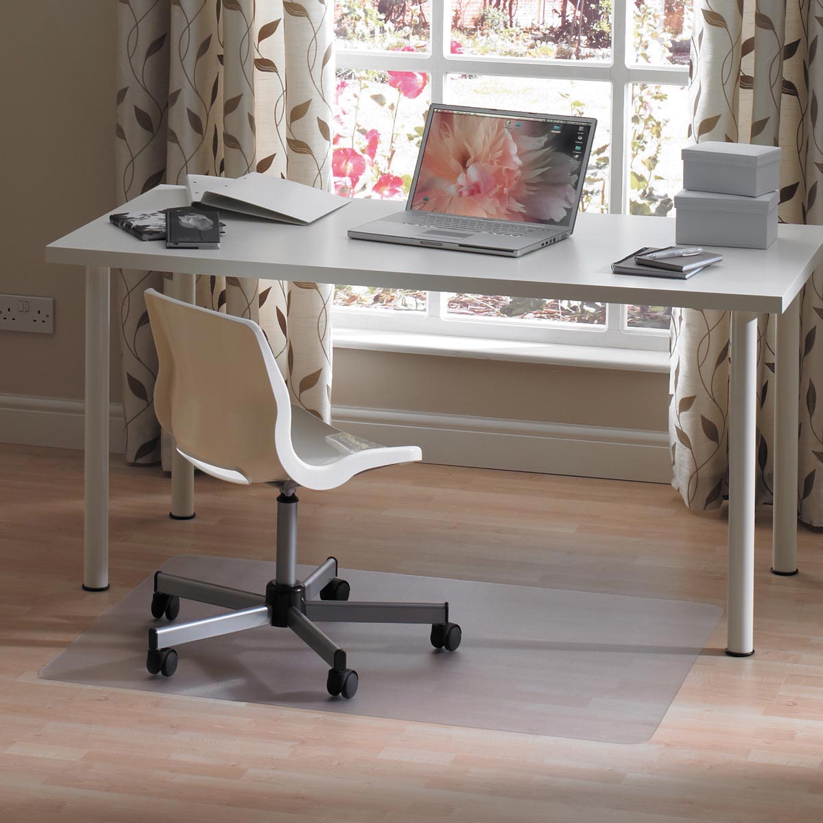 Floortex vloermat transparant 120 x 75 cm voor tapijt en harde ondergronden