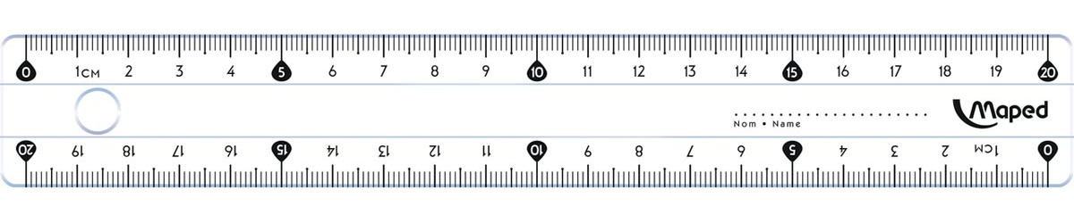 Maped lat Essentials 146 20 cm - dubbele graduatie