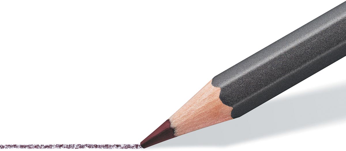 Staedtler Aquarelpotloden set 12 kleuren in metalen doos PEFC-gecertificeerd hout
