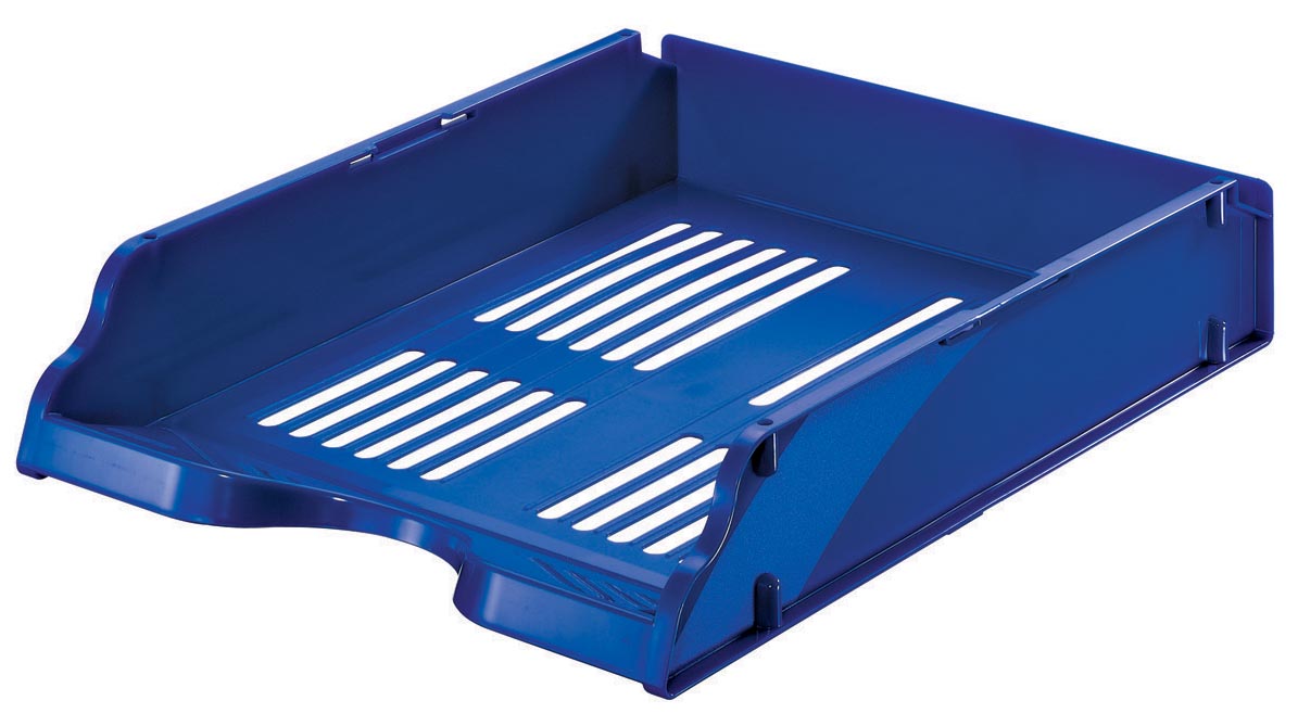 Esselte brievenbakje Transit blauw slagvast styreen 24,5 x 33 x 6 cm