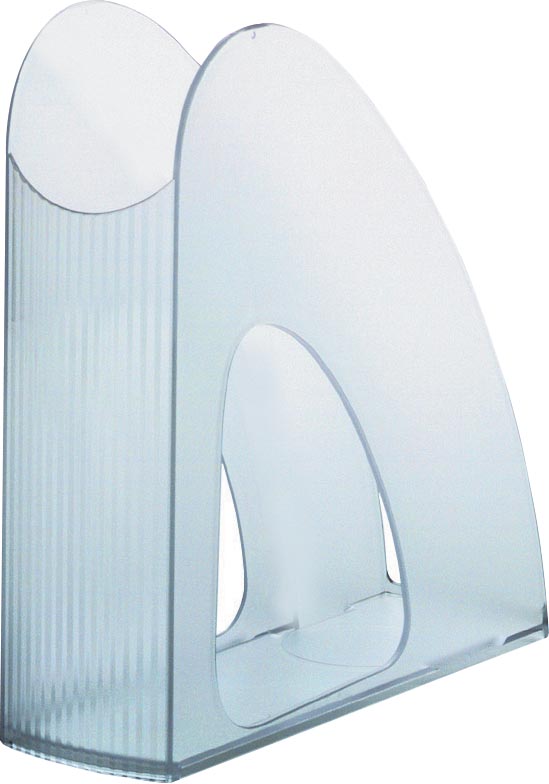 Han tijdschriftenhouder Twin transparant wit 7,6 x 23,9 x 25,7 cm