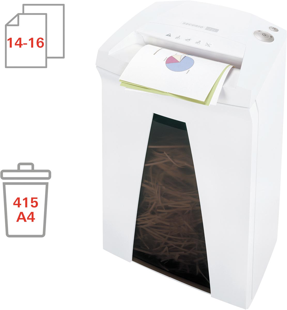 HSM Securio B24 papiervernietiger, 4,5 x 30 mm