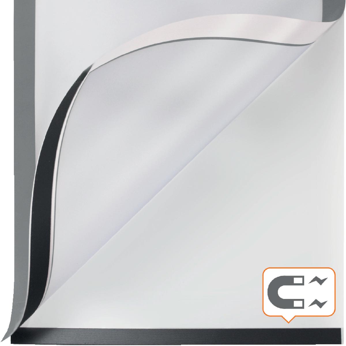 Nobo zelfklevend magnetisch kader A4, zilver, pak van 2 stuks