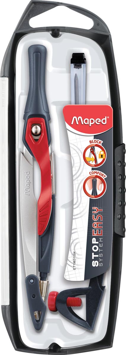 Maped passer Stop System Innovation 3-delig metaal 182 x 65 x 21 mm