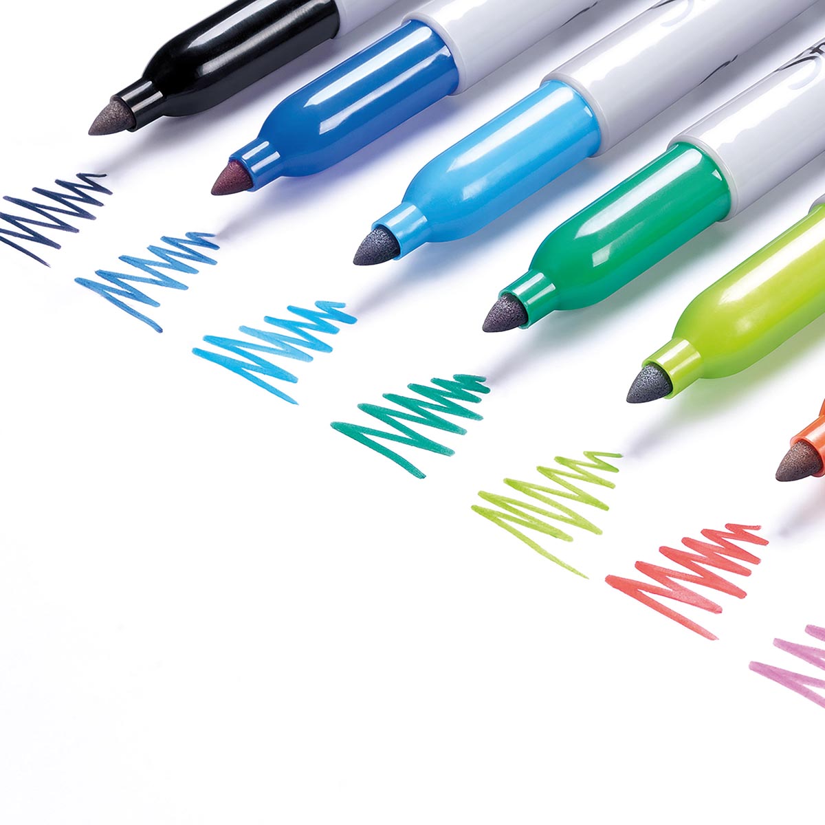 Sharpie permanente marker, fijn, blister van 18 stuks in geassorteerde kleuren