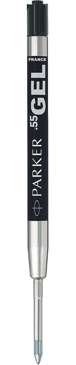 Parker Quink Gel vulling voor balpen fijn, zwart, op blister
