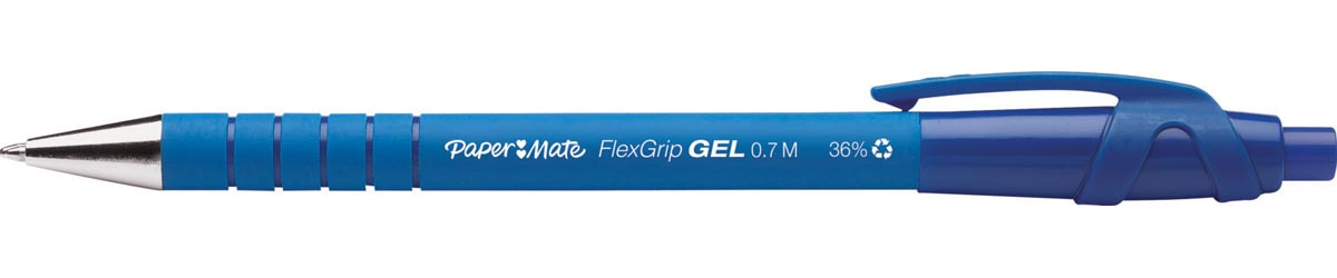 Paper Mate balpen Flexgrip Gel, doos van 12 stuks, blauw
