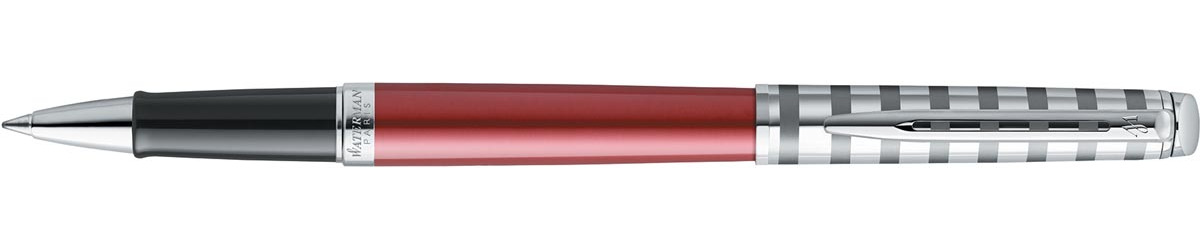 Waterman roller Hémisphère Deluxe Red met palladium detail