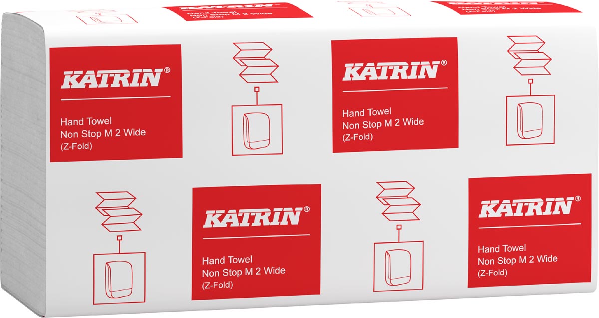 KATRIN papieren handdoek Z-vouw wit 25 pakken van 160 vellen