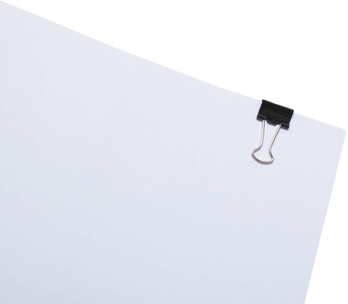 MAUL papierklem foldback 13mm blister 12 zwart