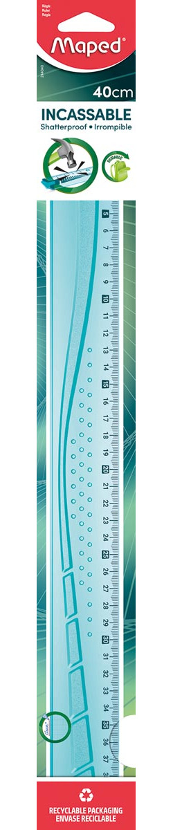 Maped Lat Flex onbreekbaar blauw 40 cm kunststof