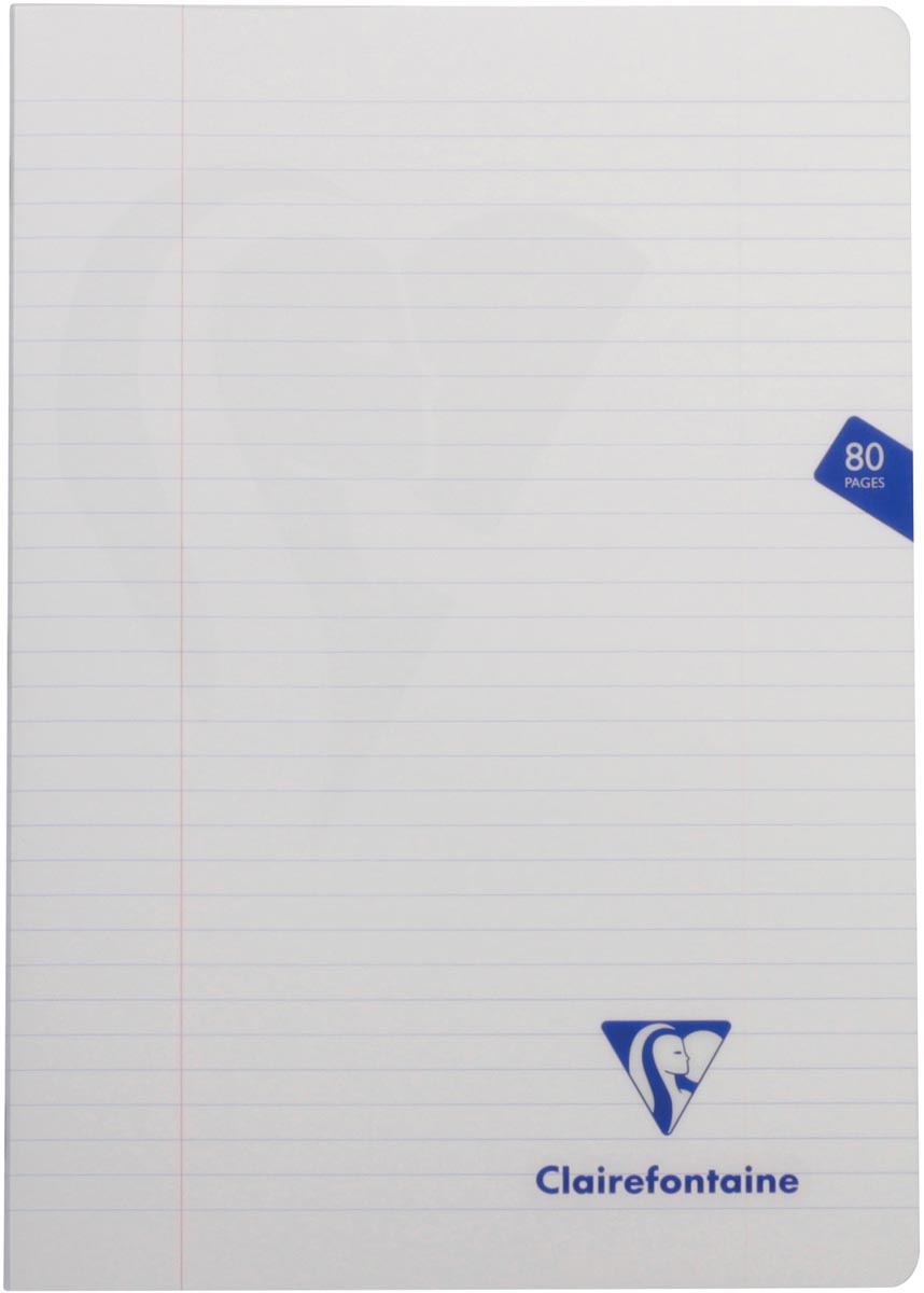 Clairefontaine schrift mimesys voor ft A4, 80 bladzijden, kaft in PP, gelijnd, geassorteerde kleuren
