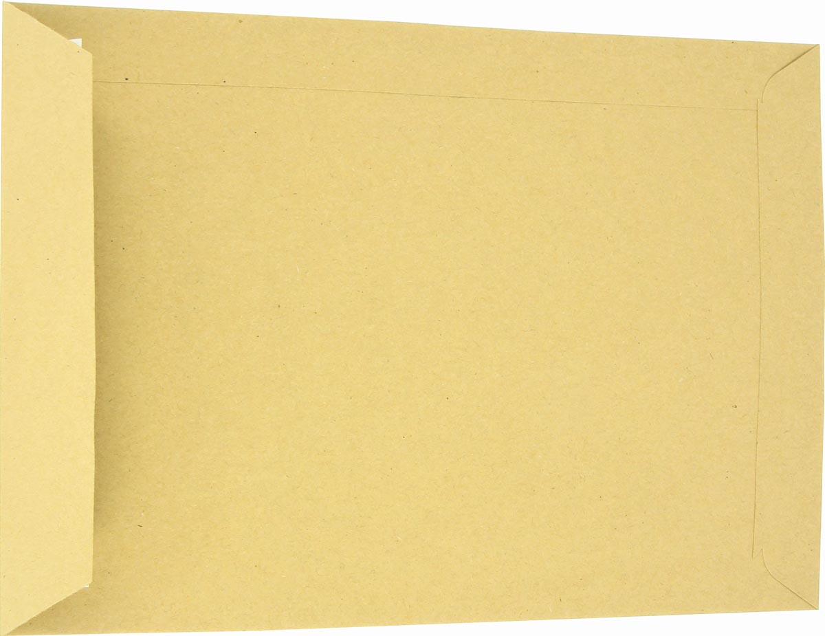Enveloppen, ft 162 x 229 mm, stripsluiting, uit kraft papier van 90 g, bruin, doos van 500 stuks