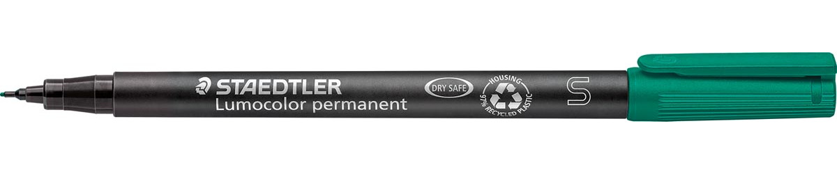 Staedtler Lumocolor 313, OHP-marker, permanent, 0,4 mm, groen