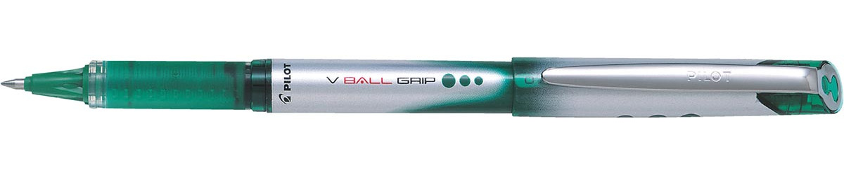 Pilot roller V-BALL Grip, medium punt 0,7 mm, groen