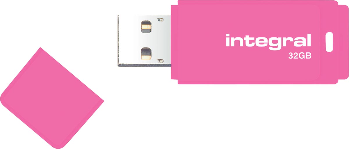 Integral Neon USB 2.0 stick, 32 GB, roze