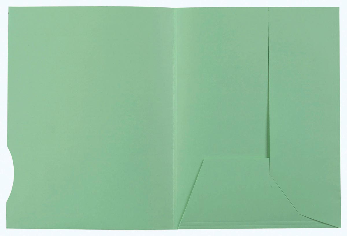 Exacompta dossiermap A4 karton groen ecologisch pak van 50 stuks