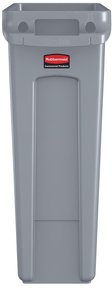 Rubbermaid afvalcontainer Slim Jim, 87 liter, grijs