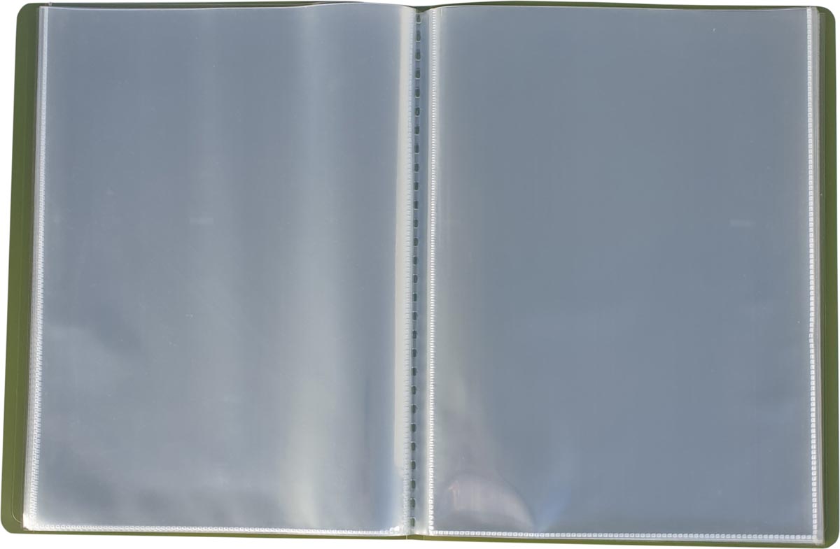 Bronyl showalbum Nature ft A4,, uit PP, 50 tassen, kaki groen