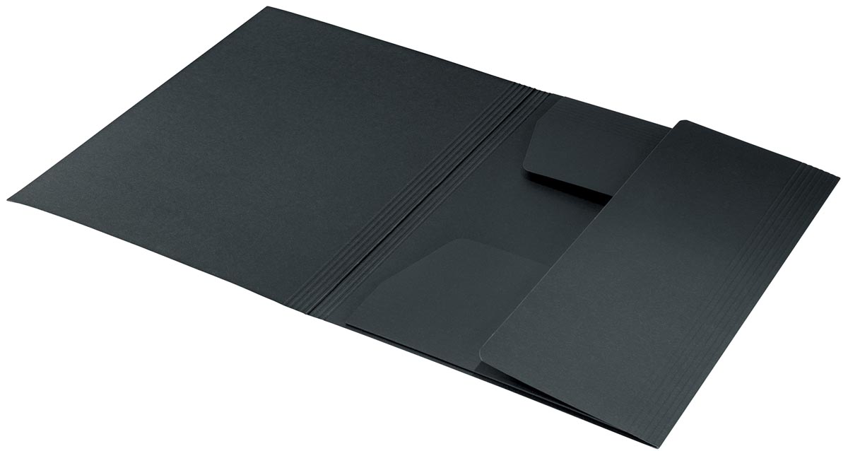 Leitz Recycle elastomap met 3 kleppen, uit karton, ft A4, zwart