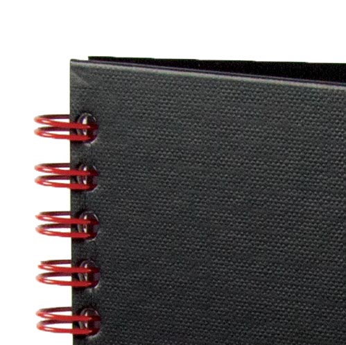 Oxford BLACK N' RED spiraalblok karton, 140 bladzijden ft A4, gelijnd