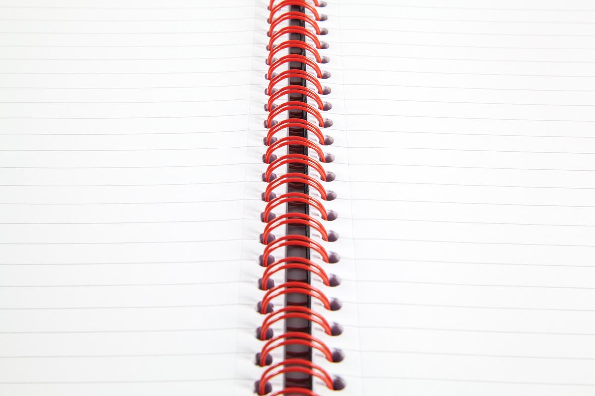 Oxford BLACK N' RED spiraalblok karton, 140 bladzijden ft A4, gelijnd