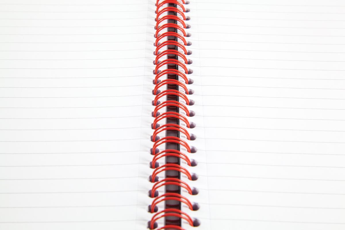 Oxford BLACK N' RED spiraalblok karton, 140 bladzijden ft A4, gelijnd