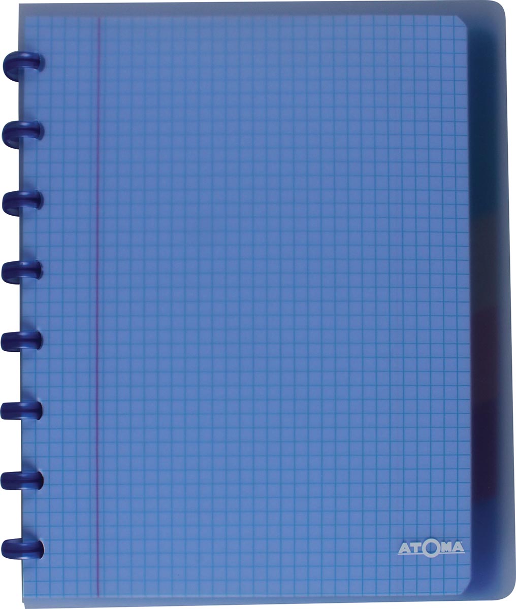 Atoma Trendy schrift, ft A5+, 120 bladzijden, geruit 5 mm, met 6 tabbladen, in geassorteerde kleuren