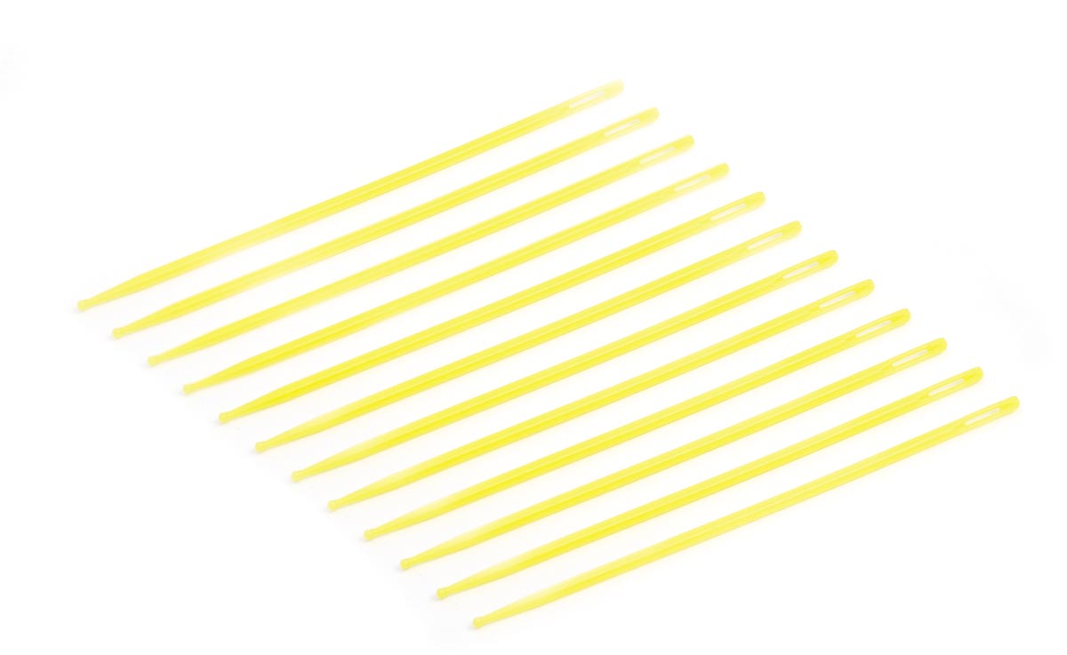Graine Créative plastic naalden, 75 mm, diameter 1,8 mm, 12 stuks