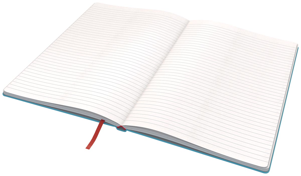 Leitz Cosy notitieboek met harde kaft, voor ft B5, gelijnd, blauw