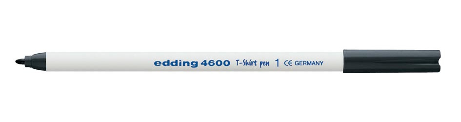 Edding textielstift 4600 zwart