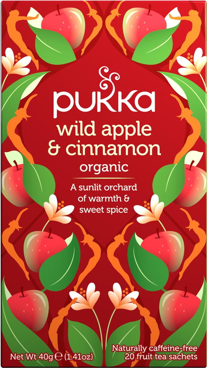 Pukka Wild Apple Cinnamon biologische thee 20 zakjes