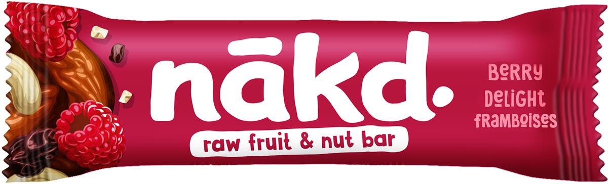 Nakd Berry Delight, reep van 35 g, pak van 18 stuks