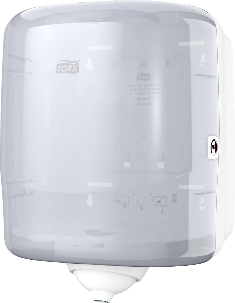 Tork Reflex Centerfeed poetspapierdispenser systeem M4 wit 34,7 x 24,7 x 26,3 cm