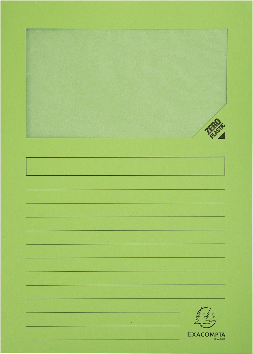 Exacompta L-map Forever, voor ft A4, pak van 25 stuks, lichtgroen